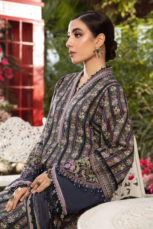 3 Pcs Women's Unstitched Embroidered Suit