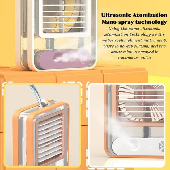 Portable Desktop Air Conditioner Usb Mini Air Cooler Fan Water