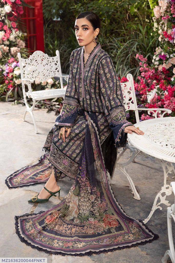 3 Pcs Women's Unstitched Embroidered Suit