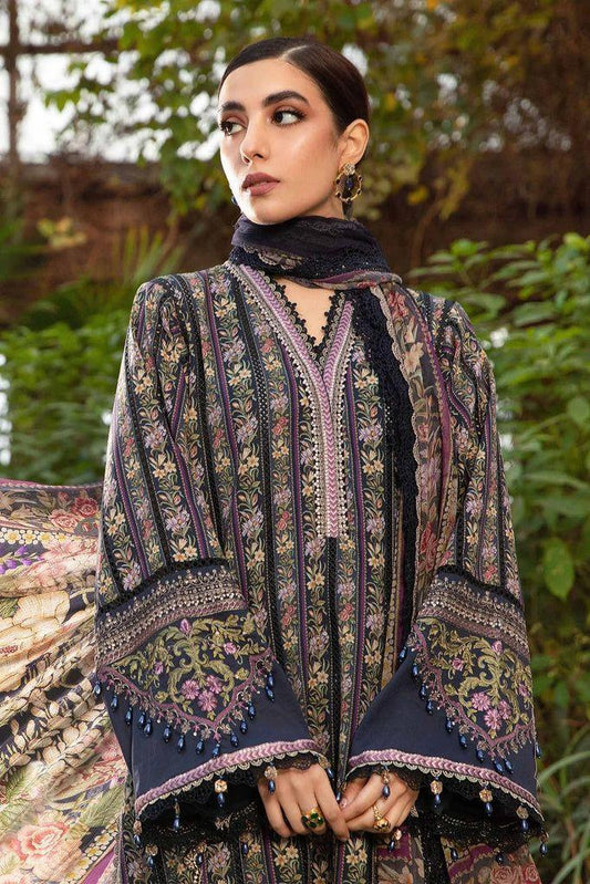 3 Pcs Women's Unstitched Embroidered Suit